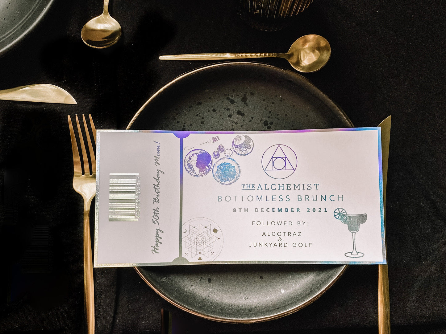 Dinner Reservation Foil Voucher