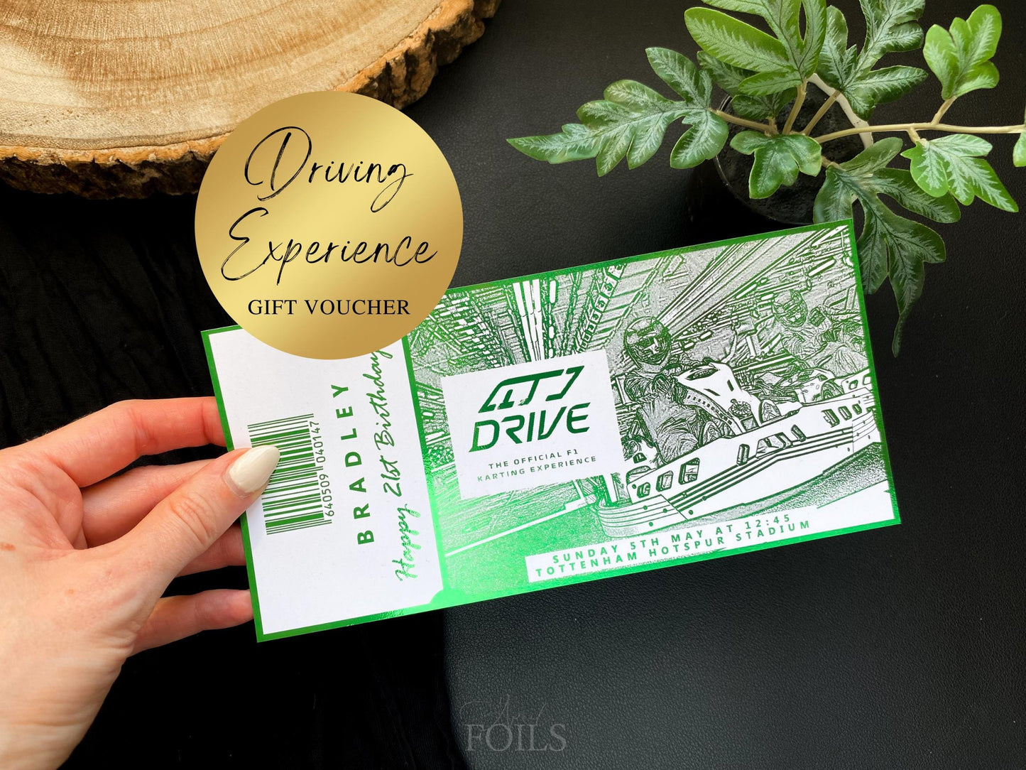 Driving Experience Foil Ticket