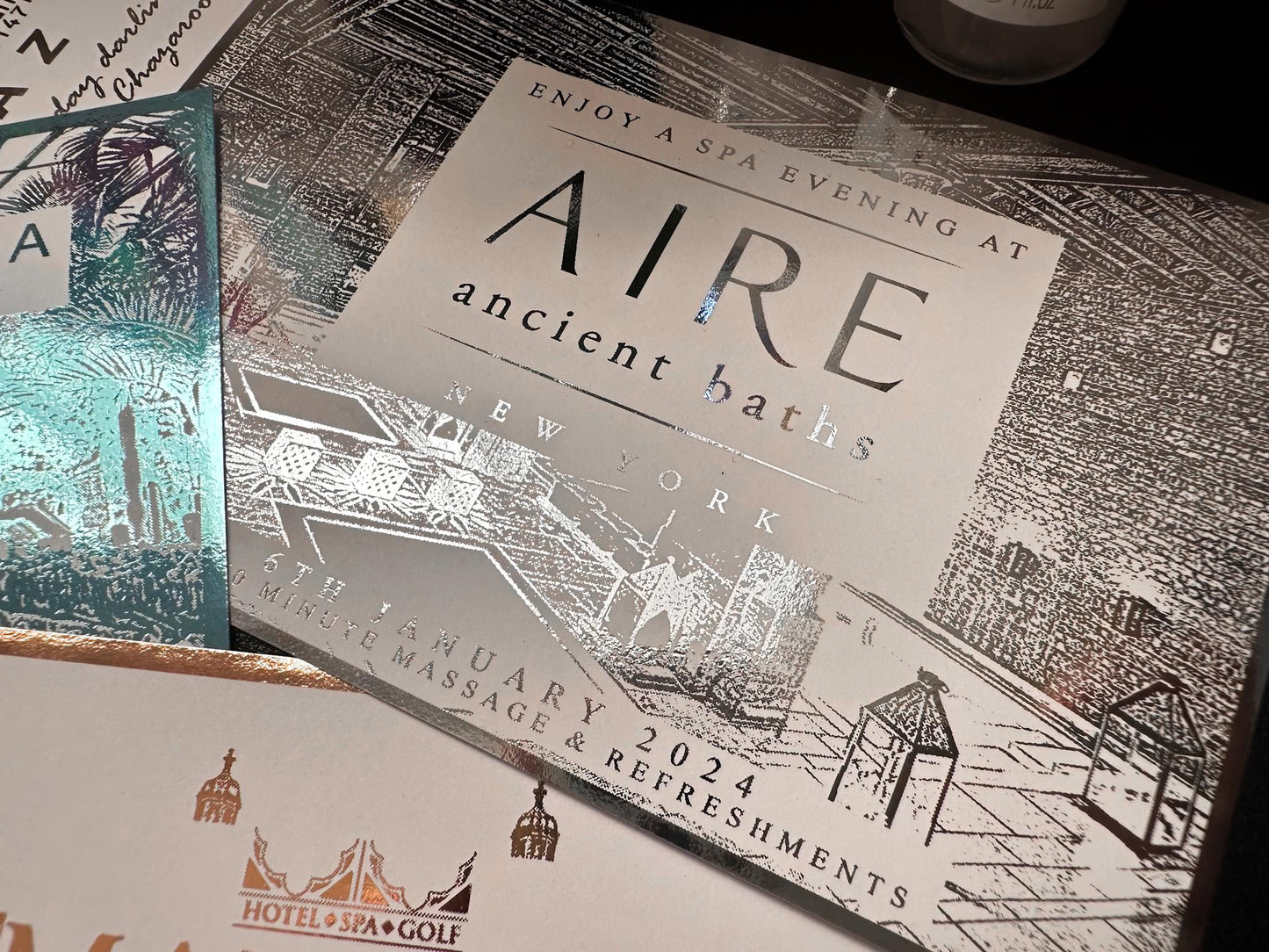 Spa Day Foil Ticket