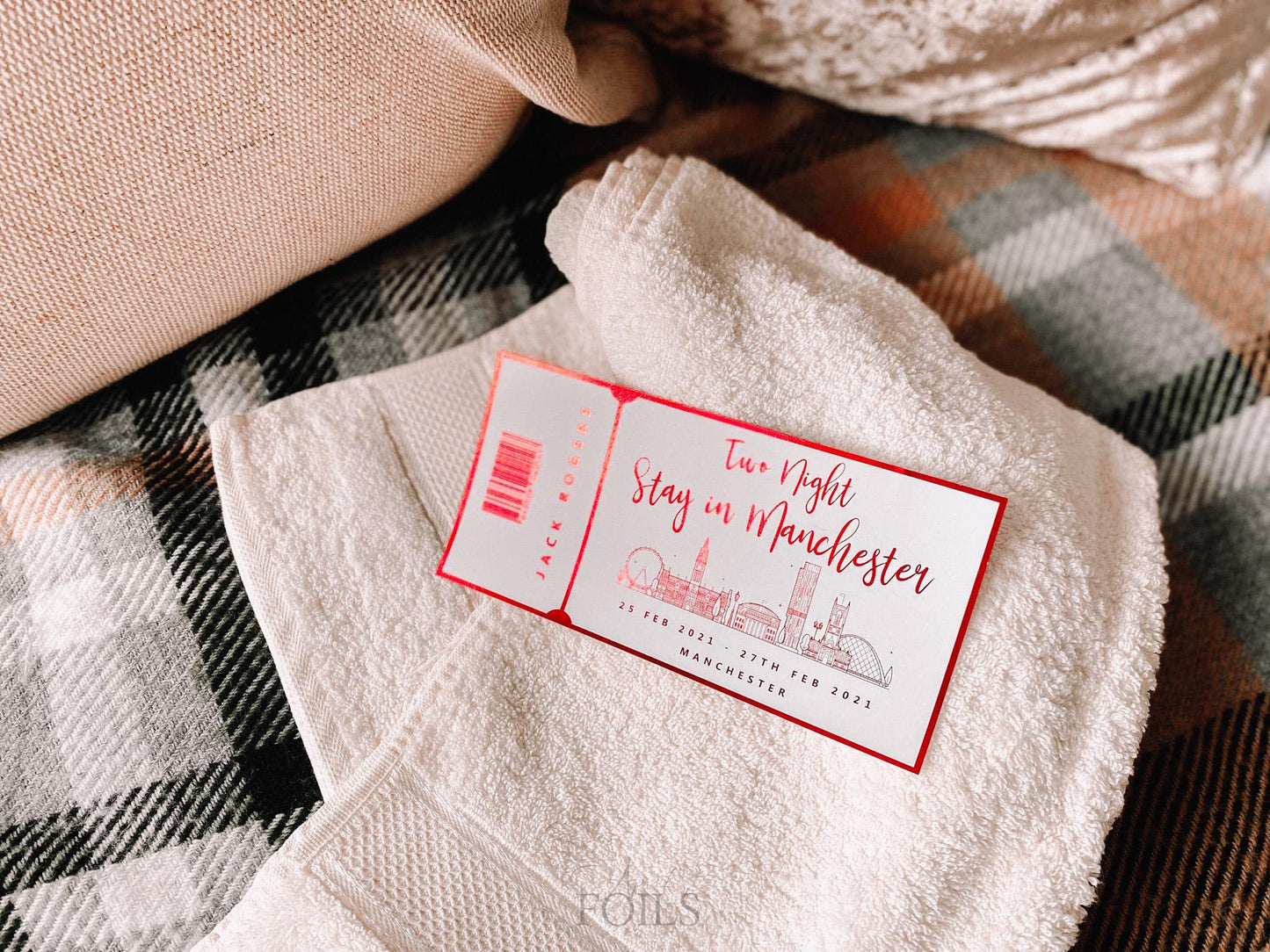 Hotel Reservation Foil Ticket