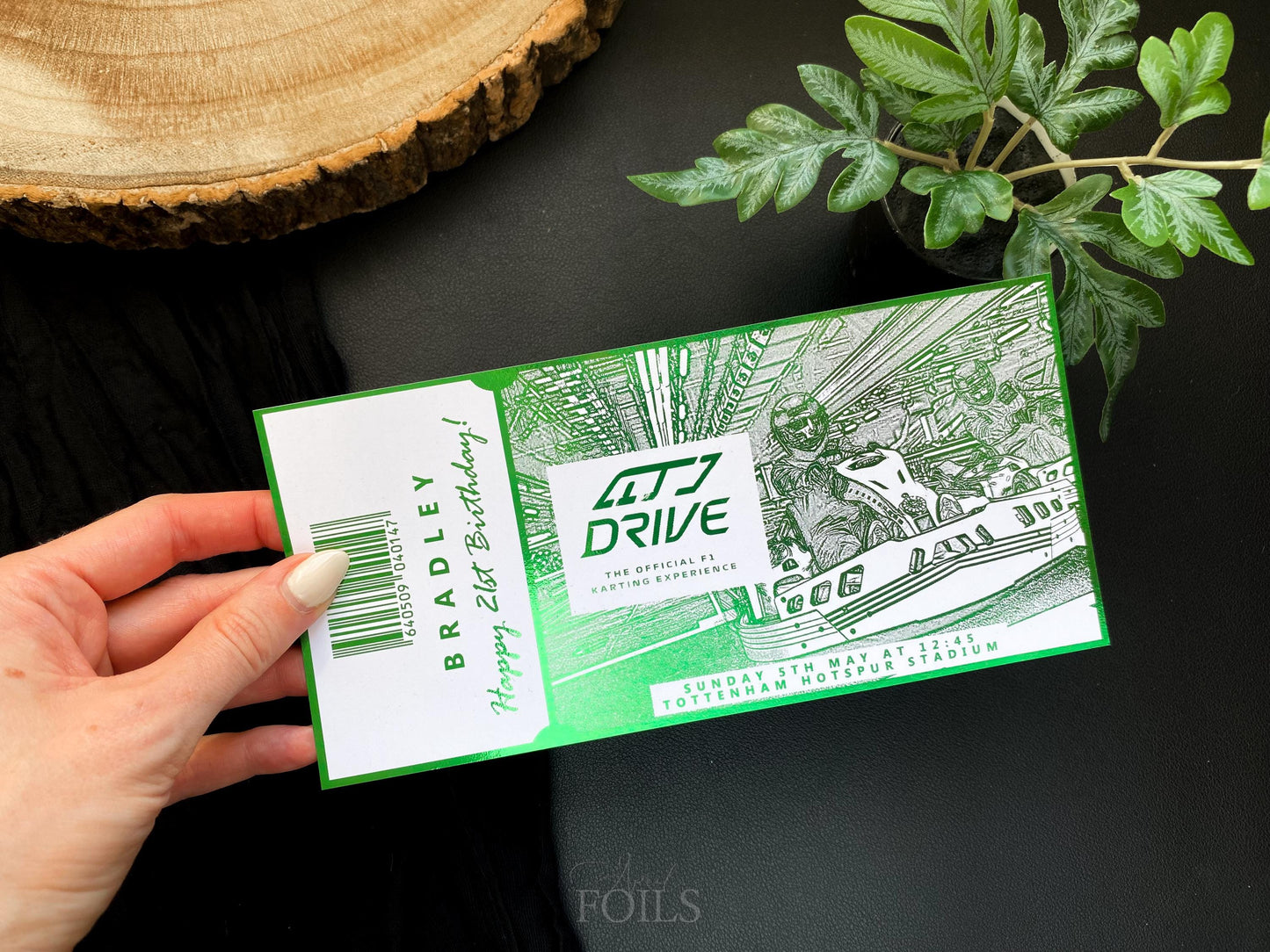 Driving Experience Foil Ticket