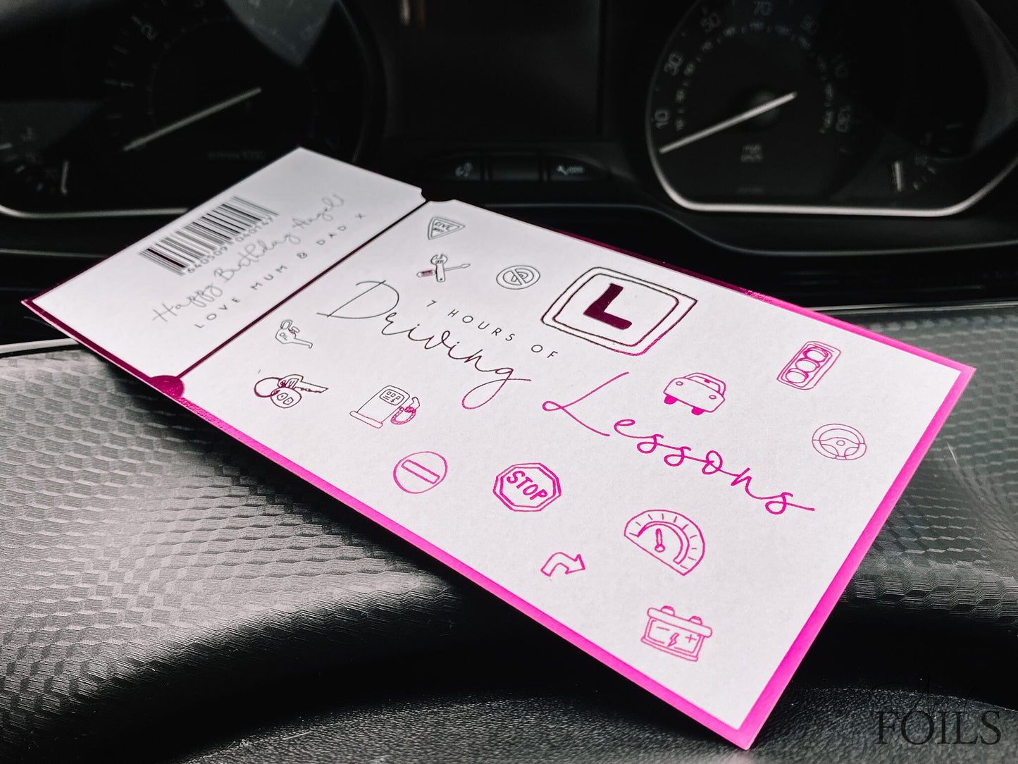 Driving Lessons Foil Ticket