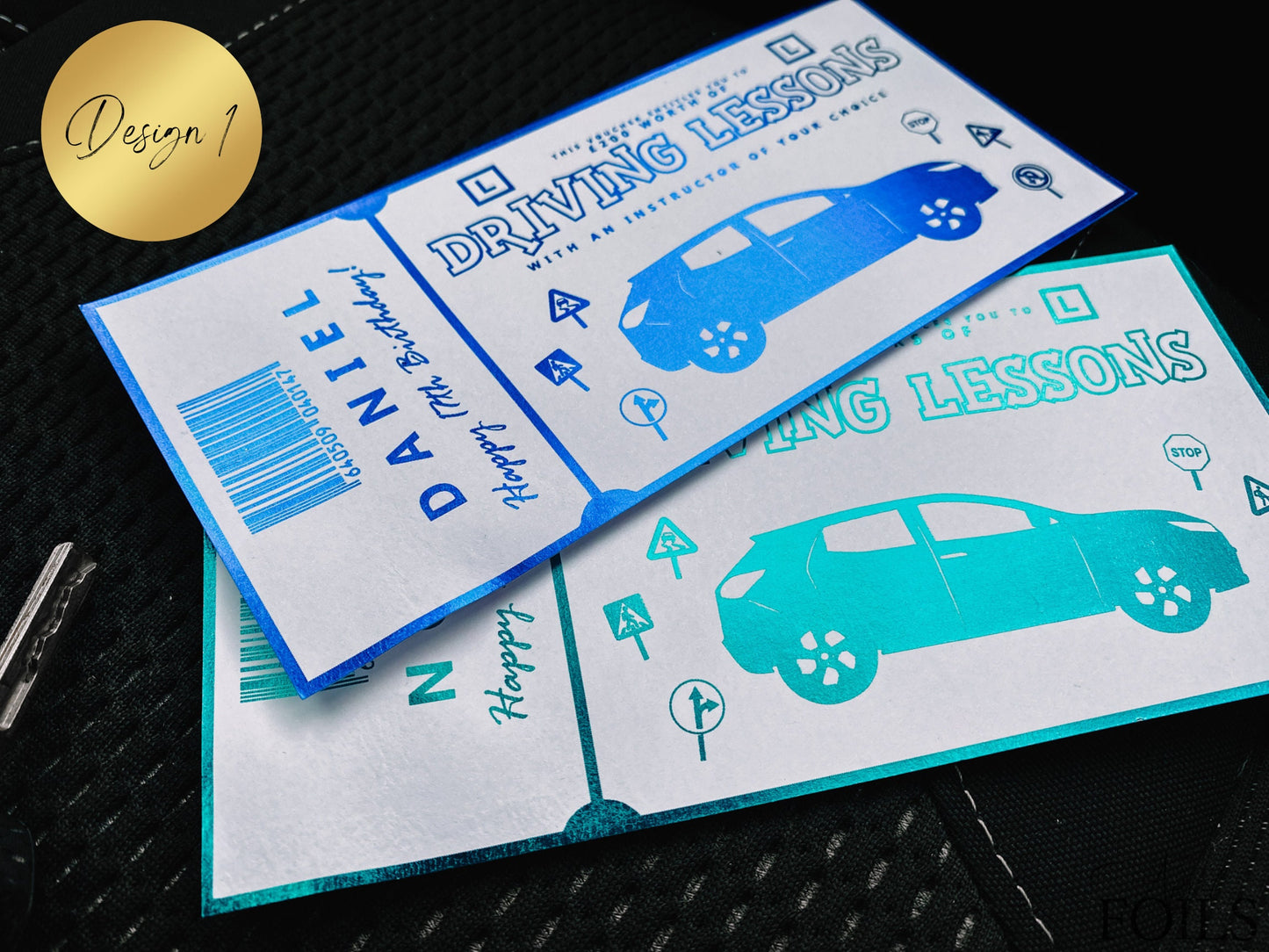 Driving Lessons Foil Ticket