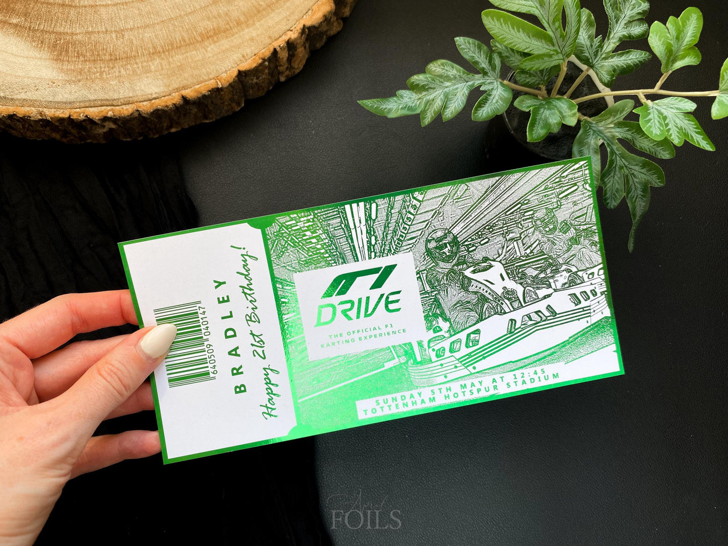 Driving Experience Foil Ticket