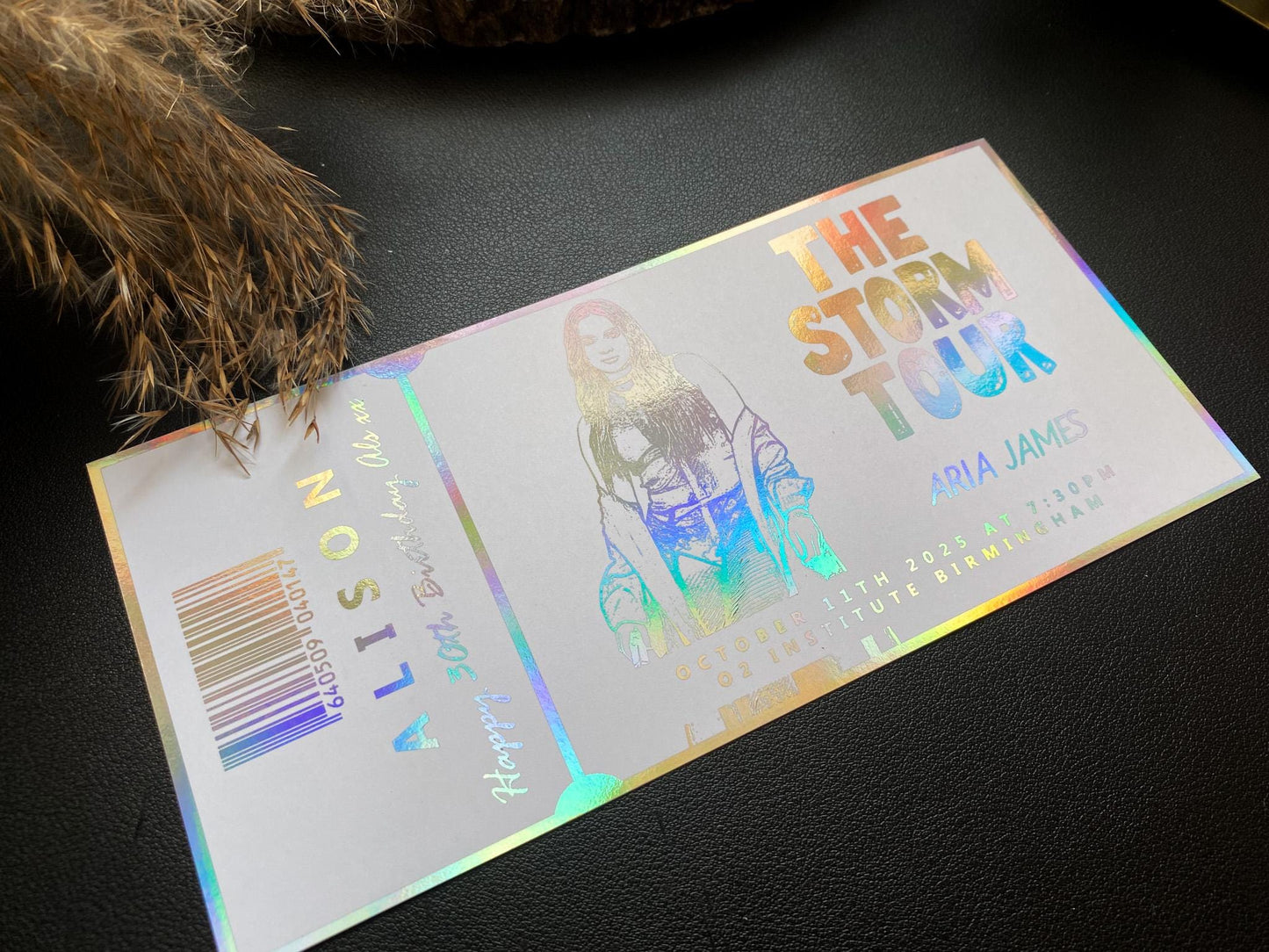 Concert Foil Reveal Ticket
