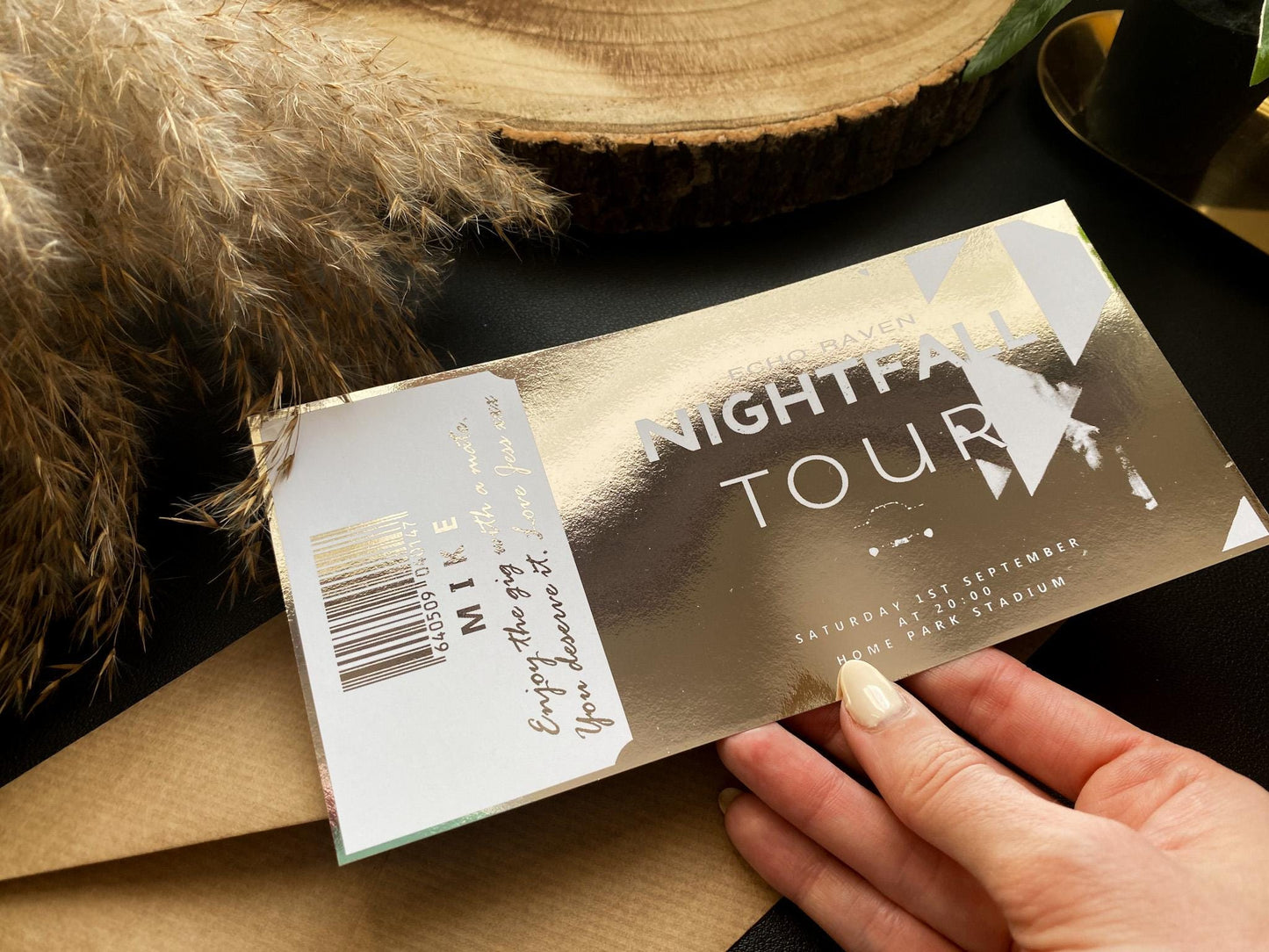 Concert Foil Reveal Ticket