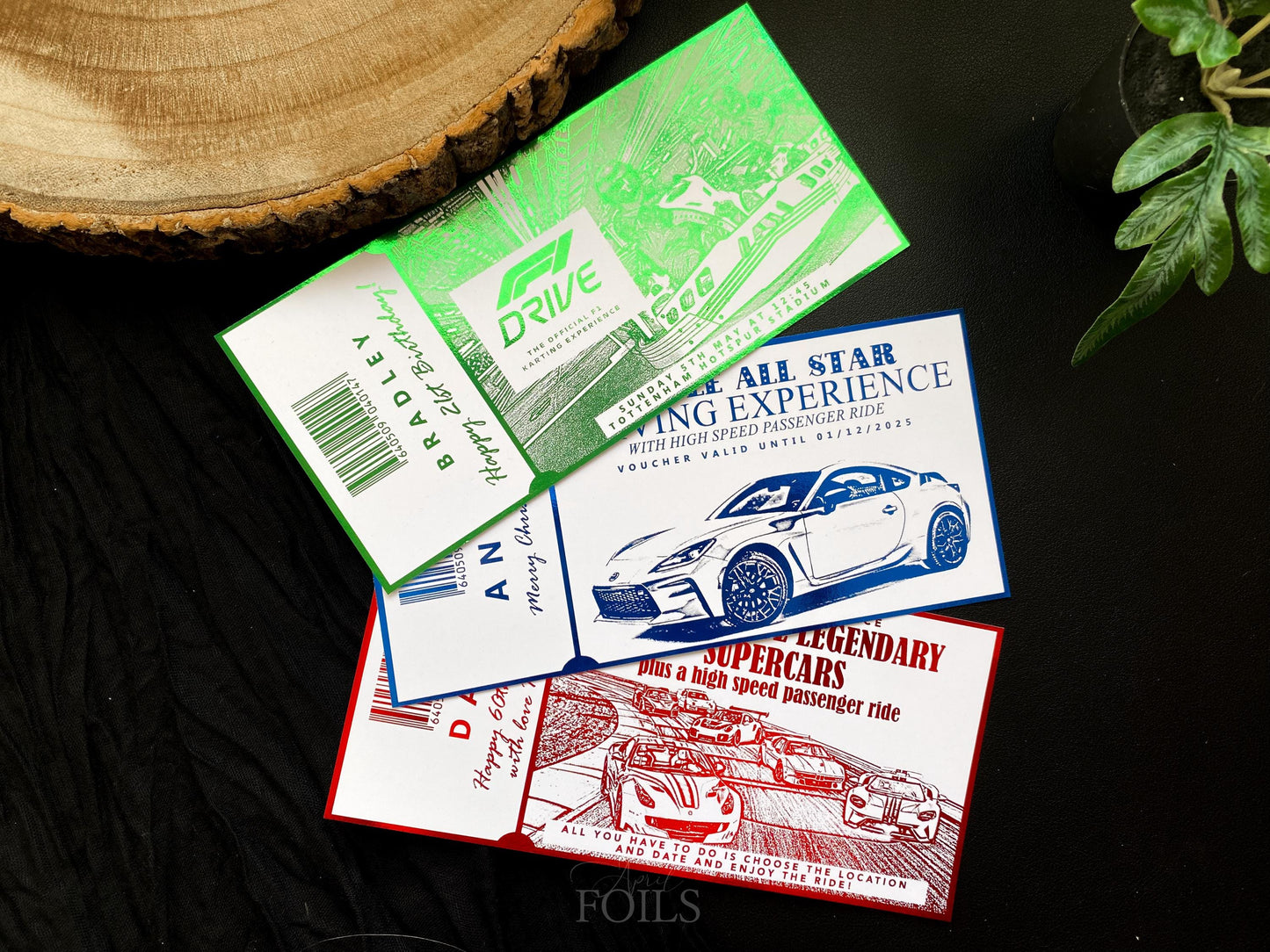 Driving Experience Foil Ticket