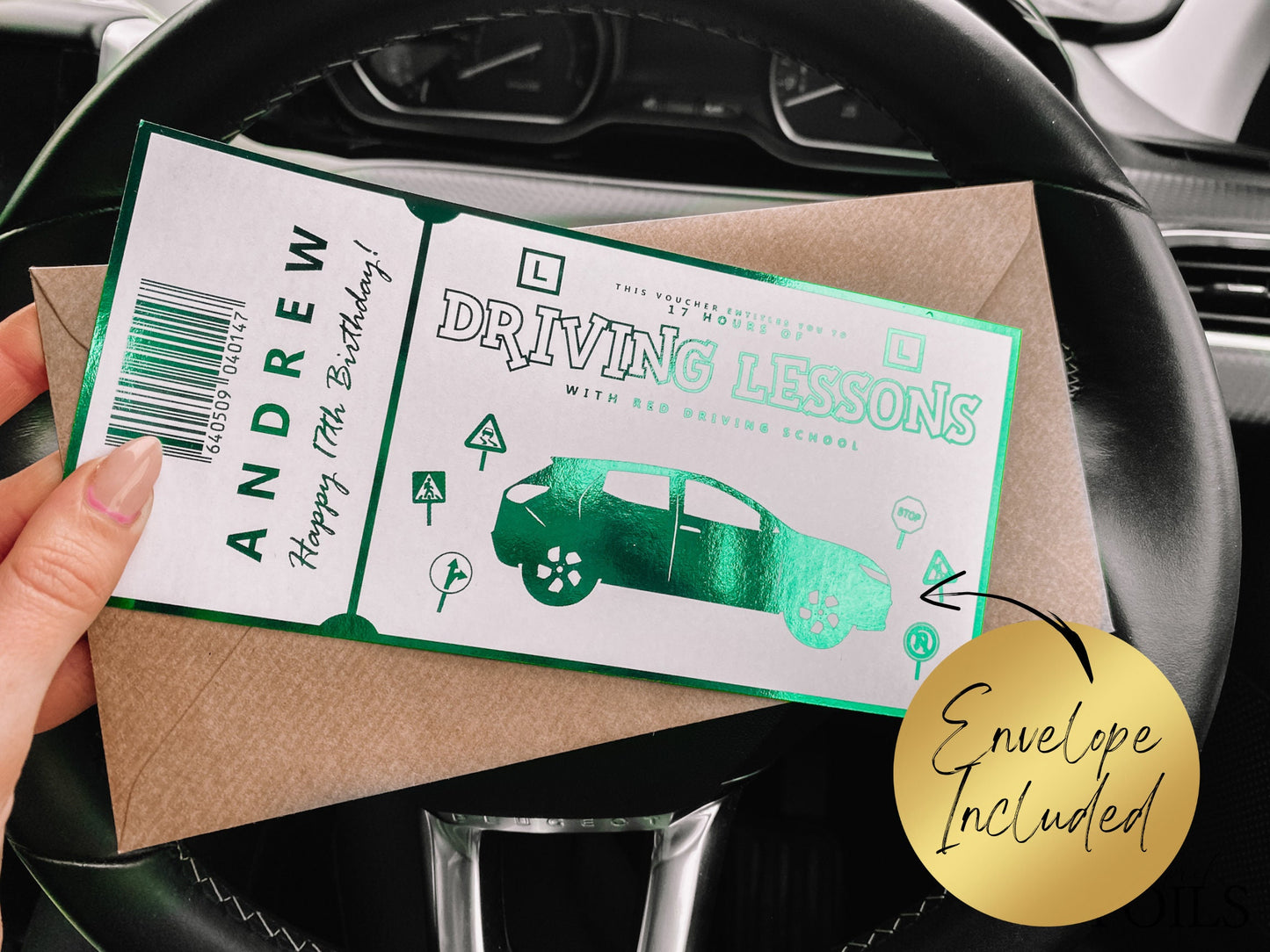 Driving Lessons Foil Ticket