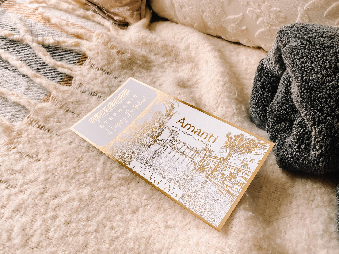 Hotel Reservation Foil Ticket