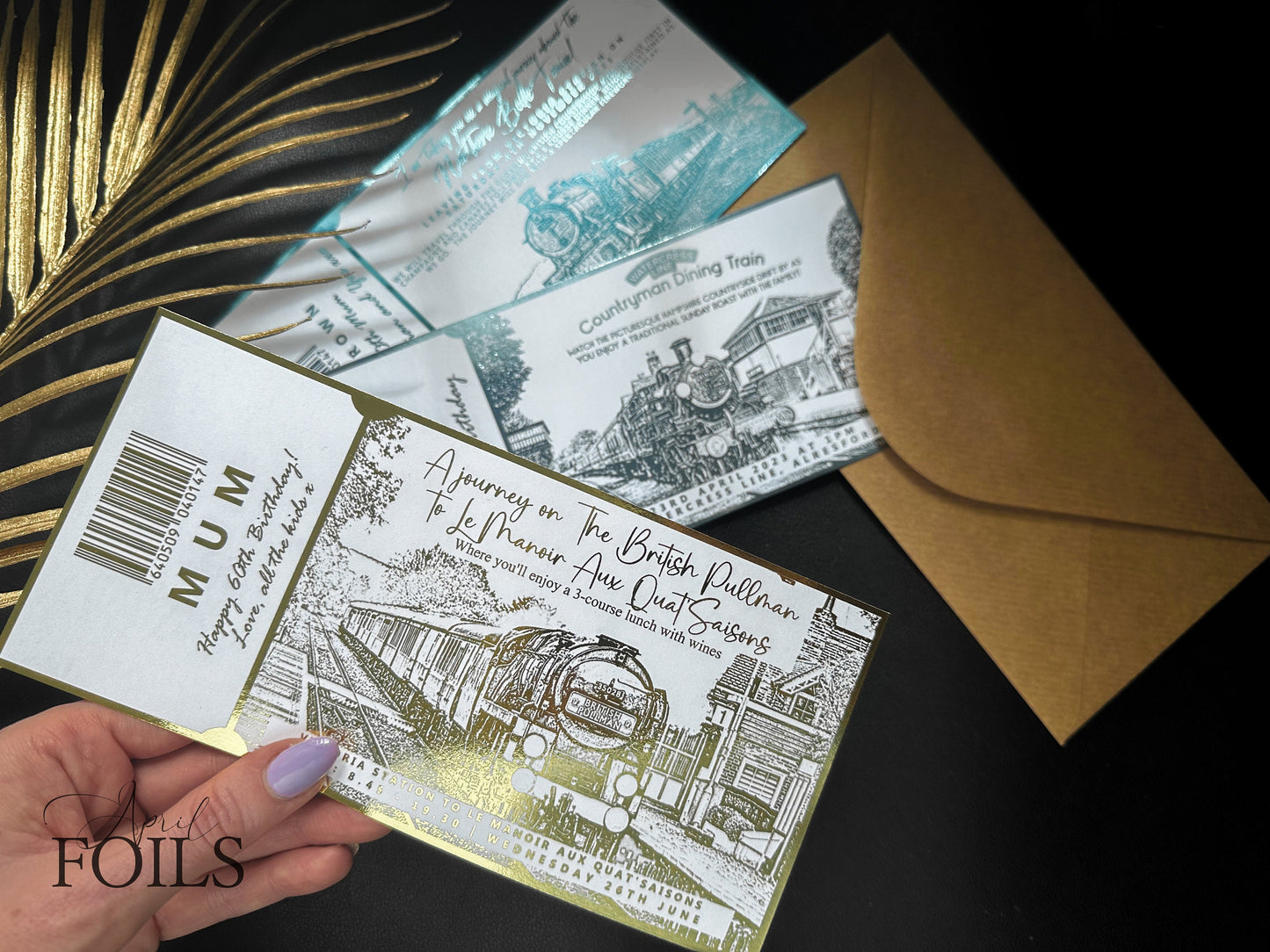 Train Journey Foil Ticket