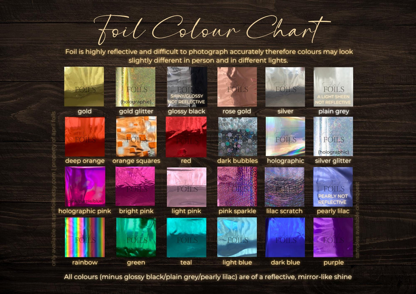 A6 Foil Business Cards