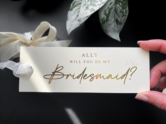 Bridesmaid Proposal Foil Tags