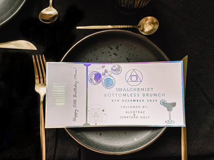 Dinner Reservation Foil Voucher