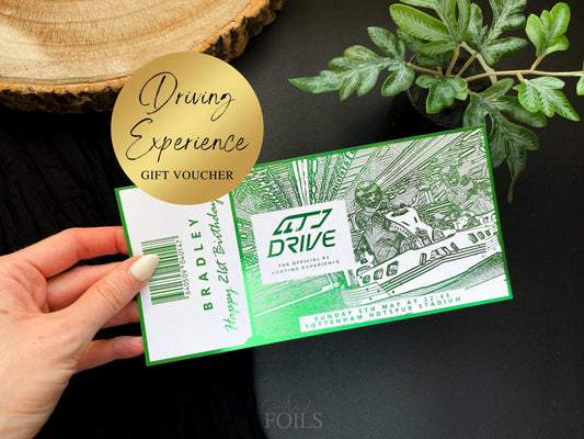 Driving Experience Foil Ticket