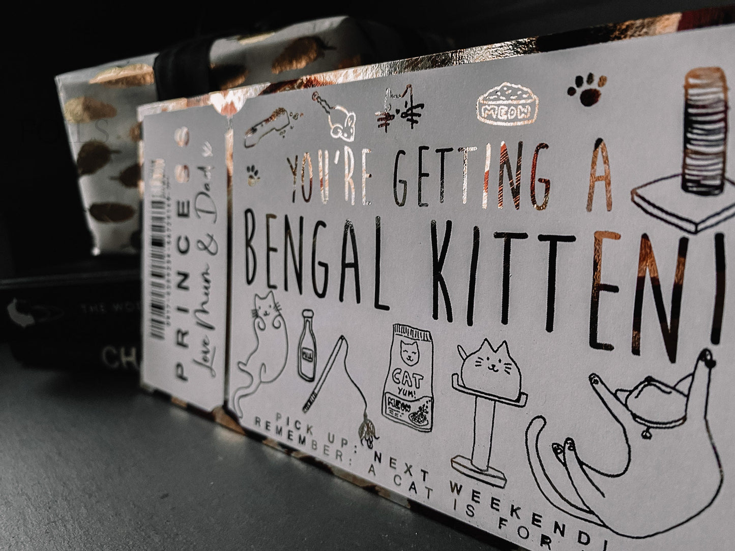 New Kitten Reveal Foil Ticket