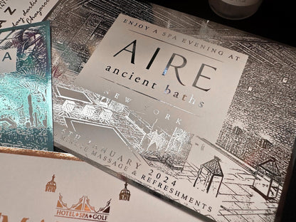 Spa Day Foil Ticket