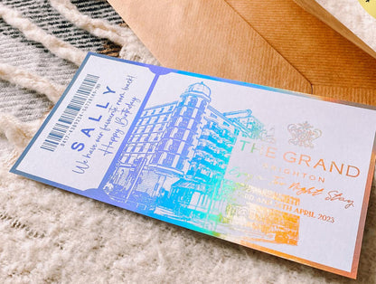 Hotel Reservation Foil Ticket