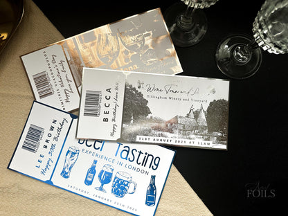 Wine or Beer Tasting Foil Voucher