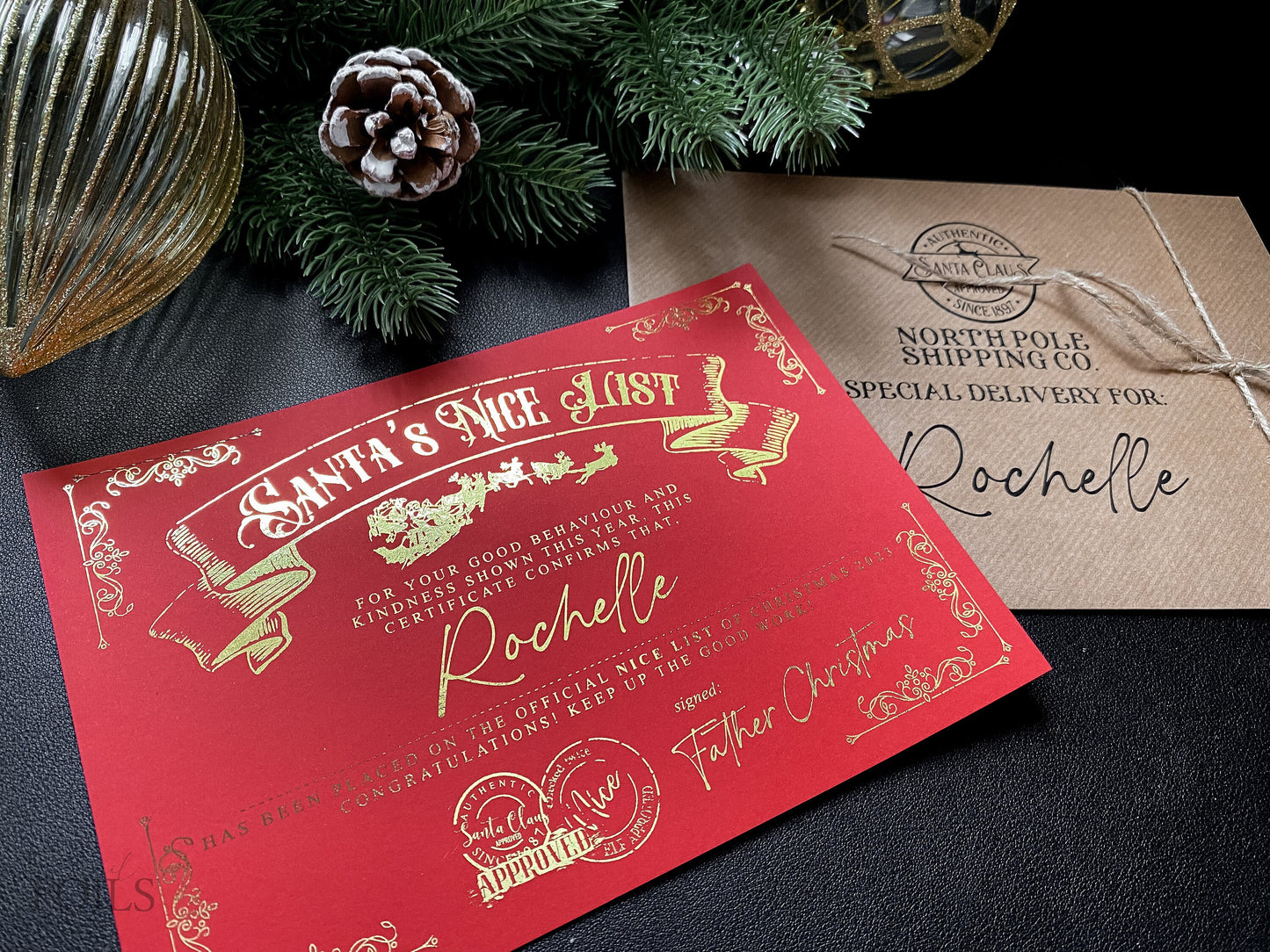 Personalised Nice List Certificate