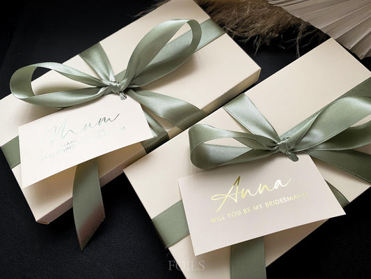 Ivory and Sage Green Luxury Gift Box
