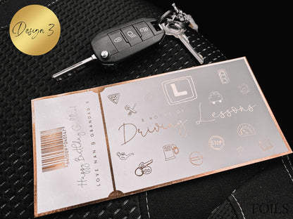 Driving Lessons Foil Ticket