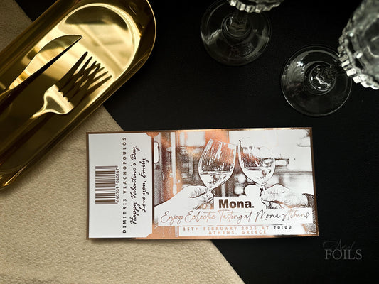 Wine or Beer Tasting Foil Voucher
