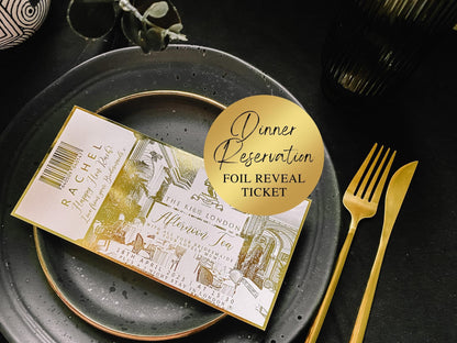 Dinner Reservation Foil Voucher
