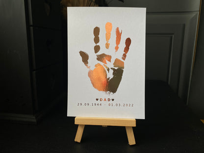 Foil Handprint Print