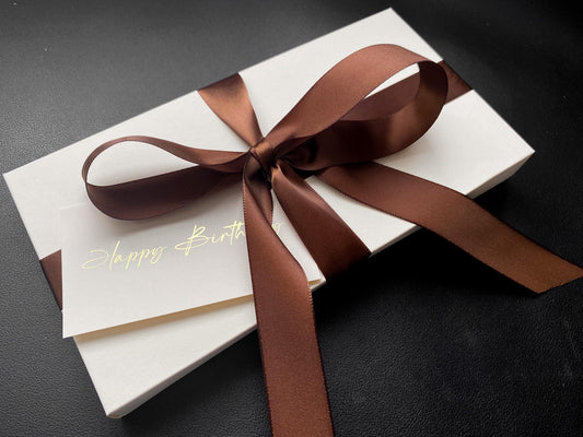 Ivory and Brown Luxury Gift Box