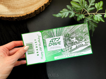 Driving Experience Foil Ticket