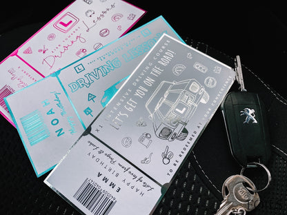 Driving Lessons Foil Ticket
