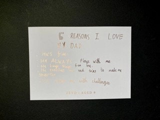 Your Child's Drawing in Foil