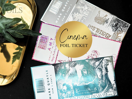Film/Cinema Viewing Foil Ticket