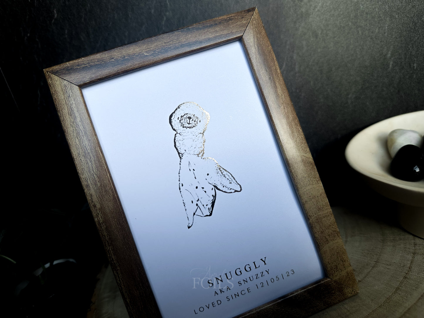Favourite Teddy Foil Print