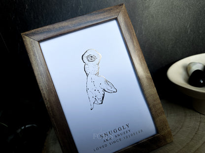 Favourite Teddy Foil Print