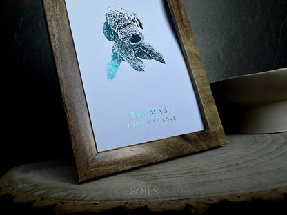 Favourite Teddy Foil Print