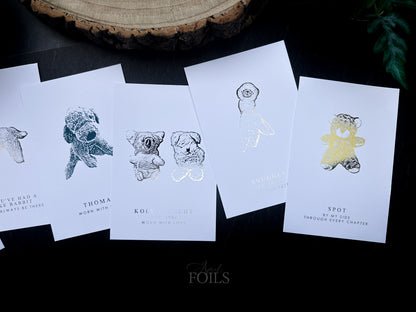 Favourite Teddy Foil Print
