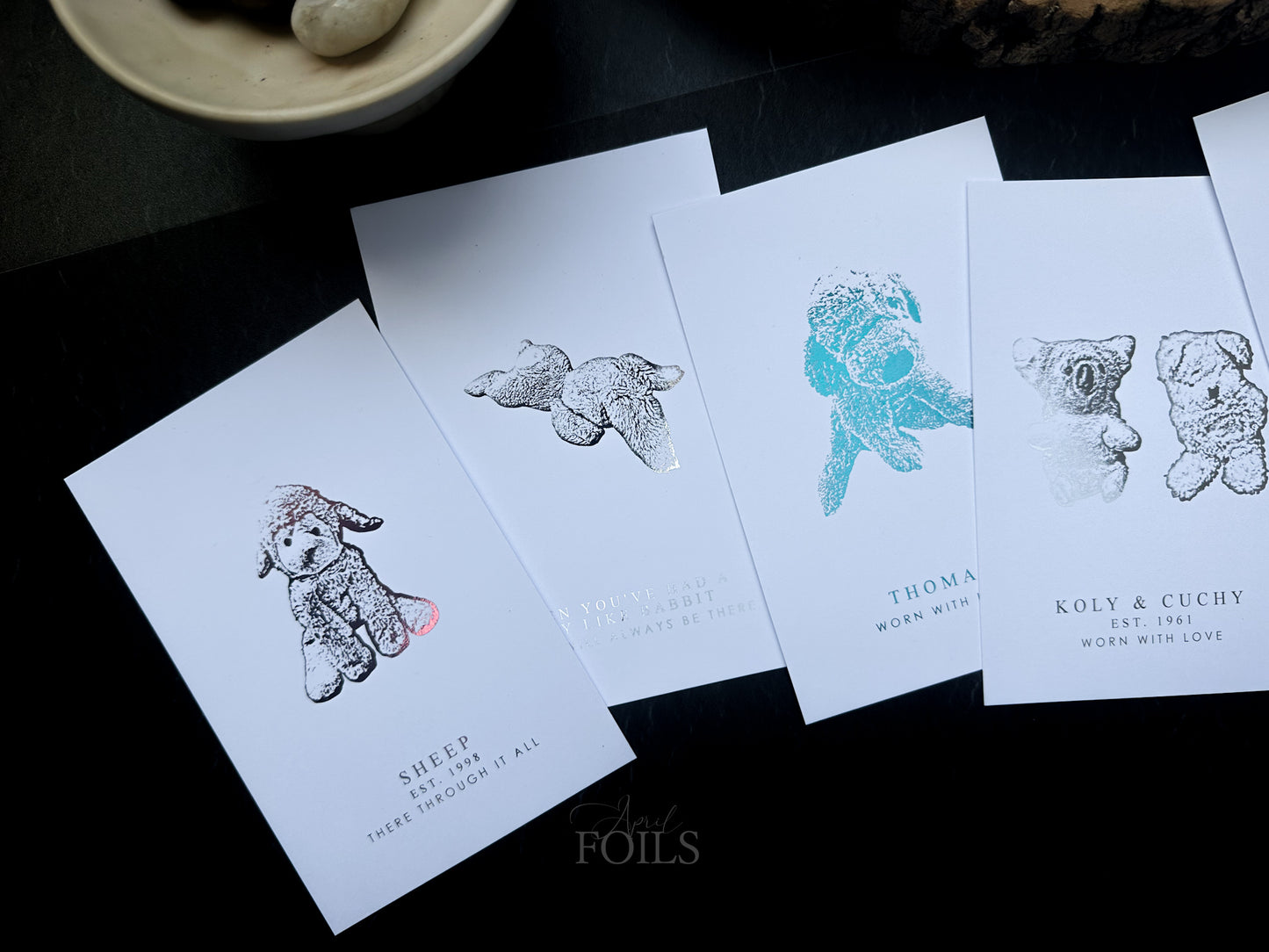 Favourite Teddy Foil Print