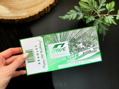 Driving Experience Foil Ticket