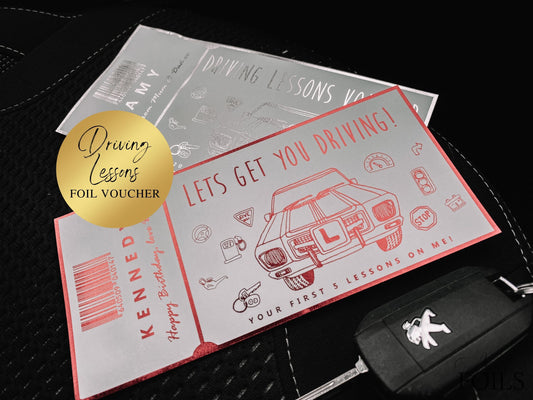 Driving Lessons Foil Ticket