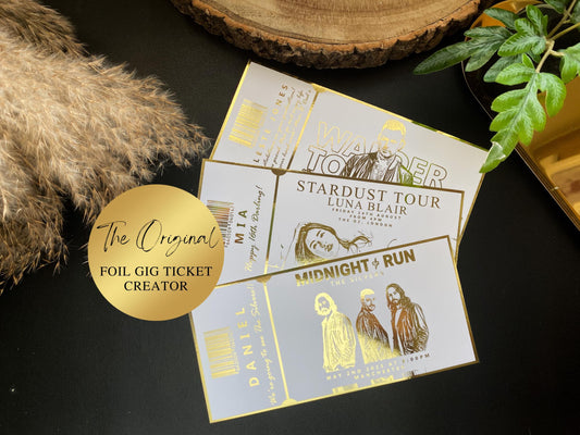 Concert Foil Reveal Ticket