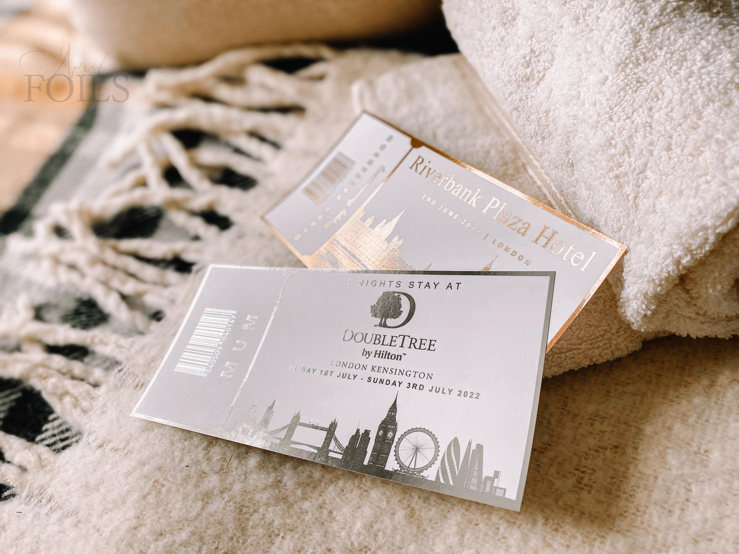 Hotel Reservation Foil Ticket