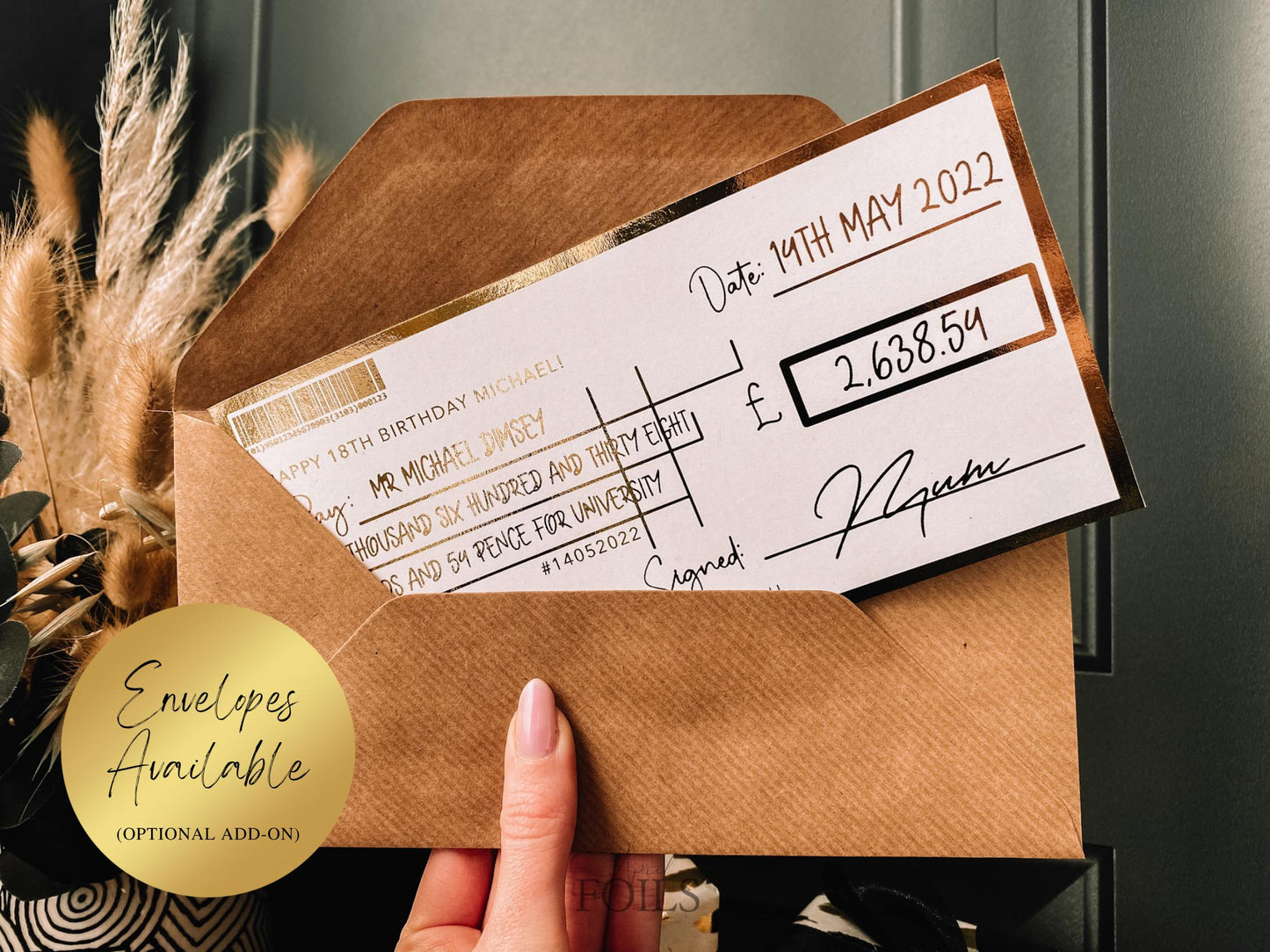 Foil Cheque