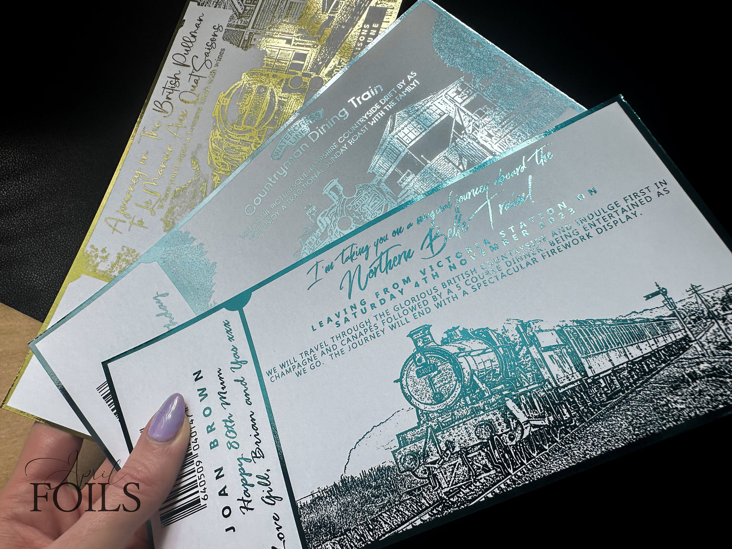 Train Journey Foil Ticket