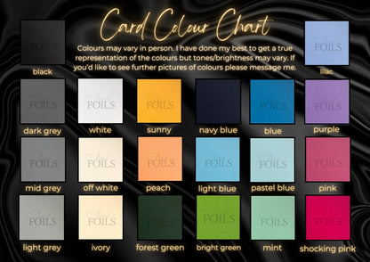 A6 Foil Business Cards