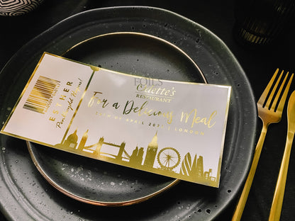Dinner Reservation Foil Voucher