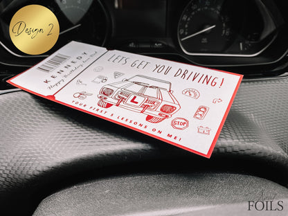 Driving Lessons Foil Ticket