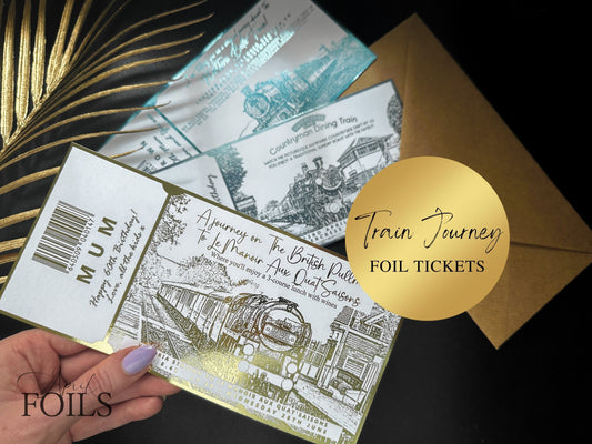 Train Journey Foil Ticket