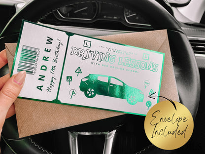 Driving Lessons Foil Ticket