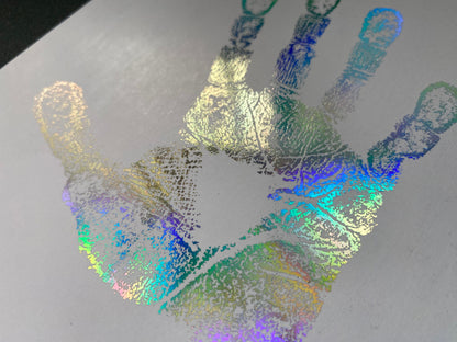 Foil Handprint Print